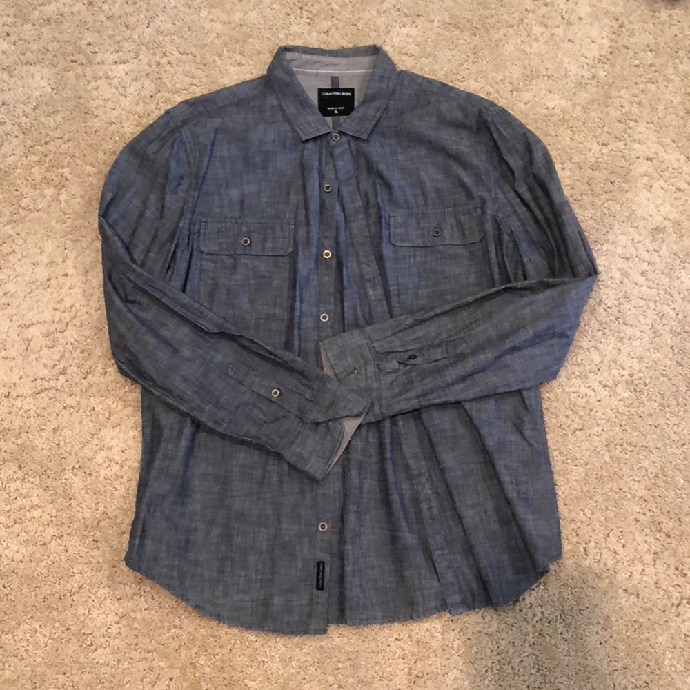 Jean dress shirt